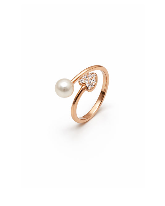 May Marvel 925 Sterling Silver Pearl Ring