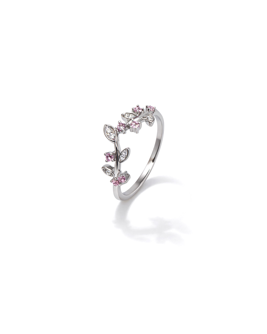 Heavenly Earth 925 Sterling Silver Floral Vine Ring