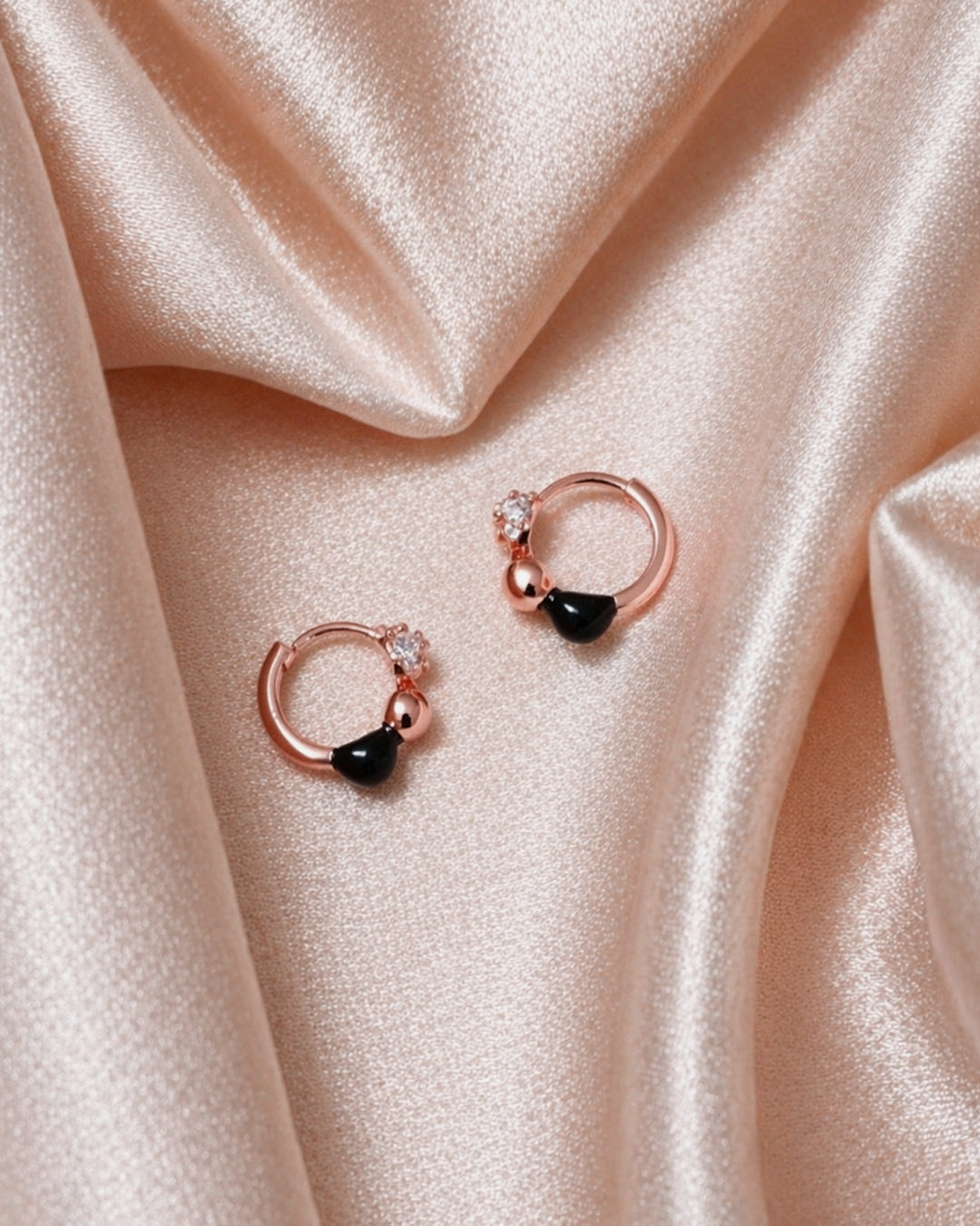 Gallaway 925 Silver Rose Gold Hoop Earrings