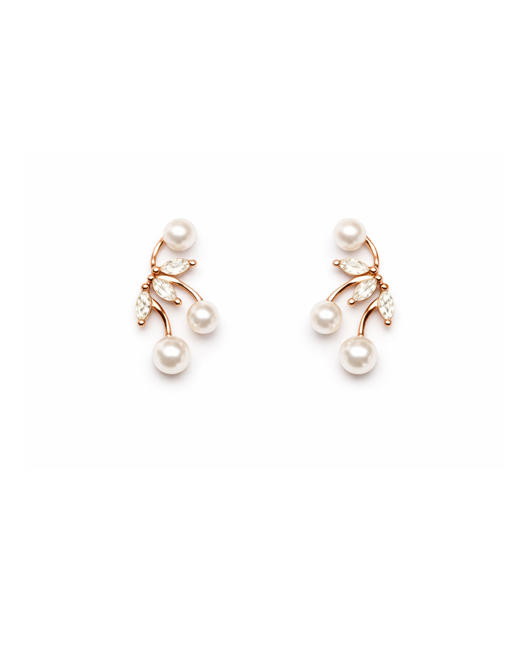 Softy Pearl 925 Silver Rose Gold Pearl Earrings